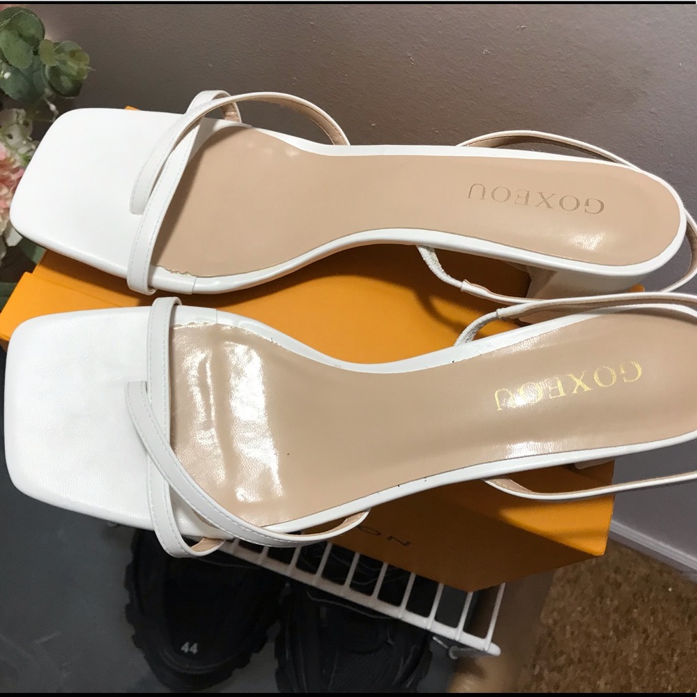 White Sandal Heel